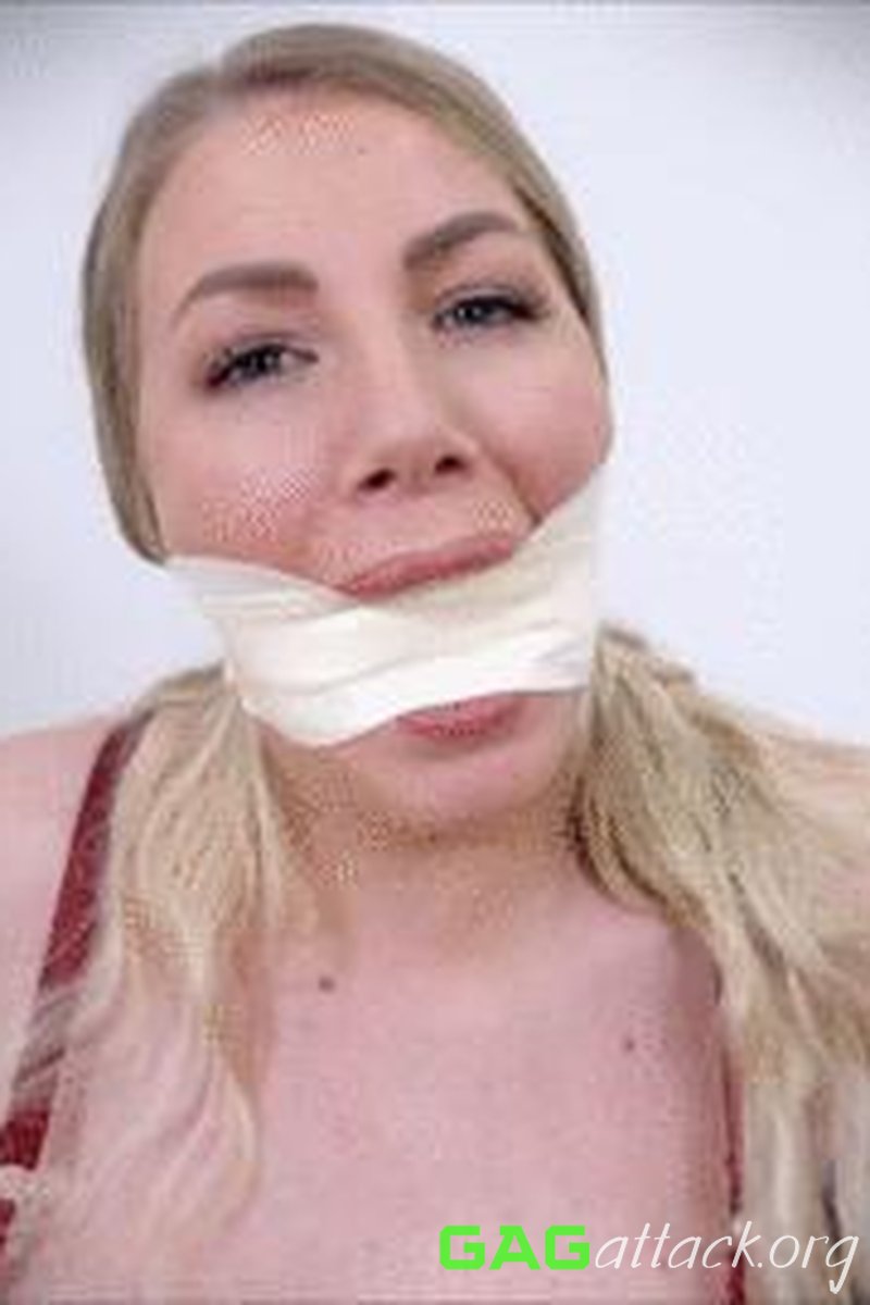 Danielle Maye - Microfoam Tape Gagged Full 3 Gag Video HD - Screenshot 1 of 4 - Cleave Wrap Gag