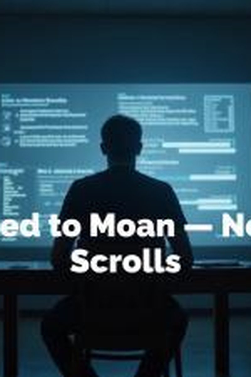 She Used To Moan -- Now She Scrolls - Screenshot 1 of 4 - Addiction Fetish