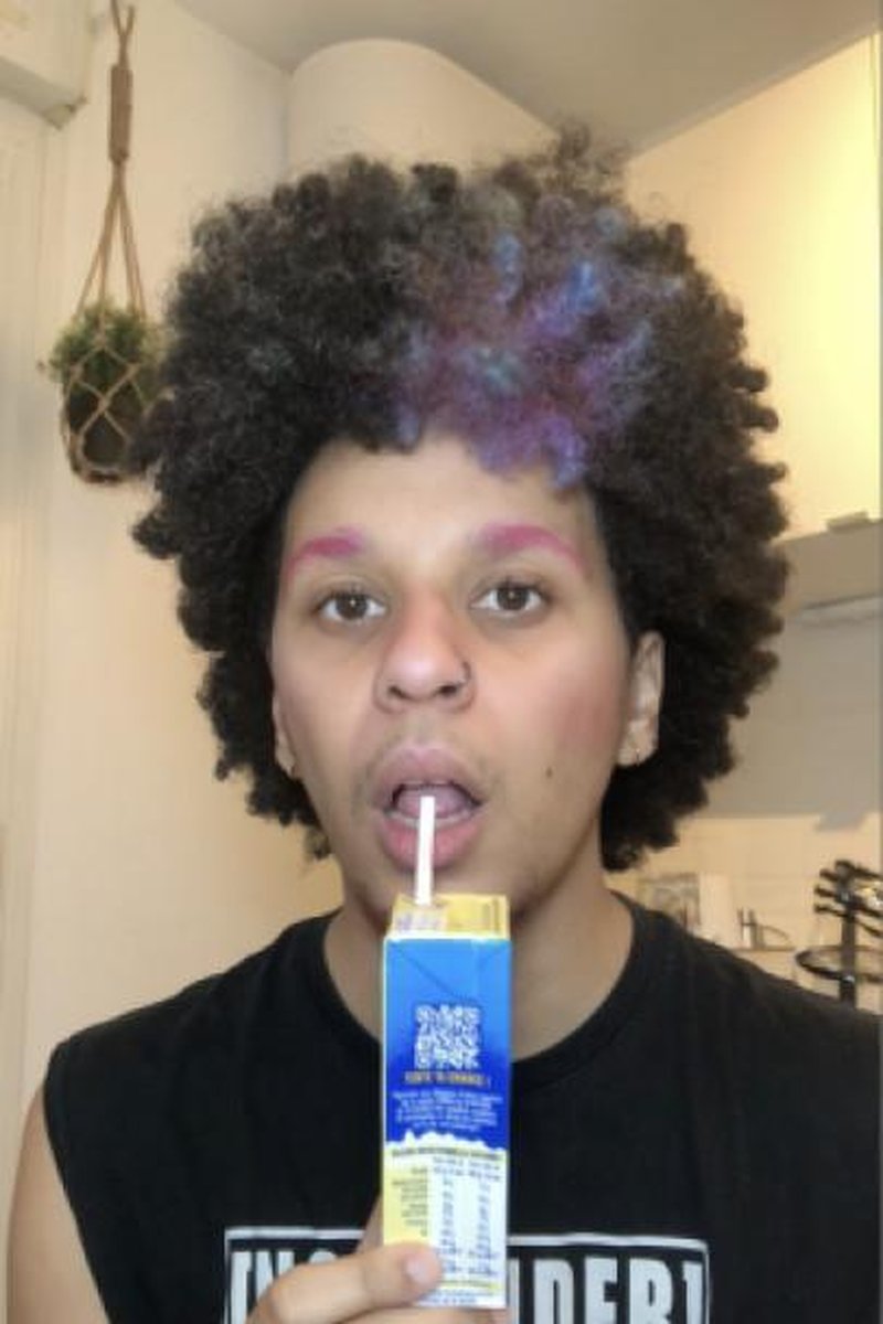Drinking Milk - Screenshot 1 of 4 - Colored Hair