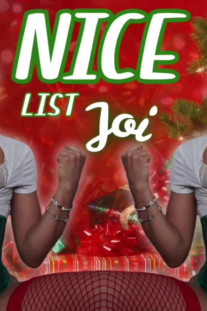 Nice List JOI - Screenshot 1 of 4 - Big Tits