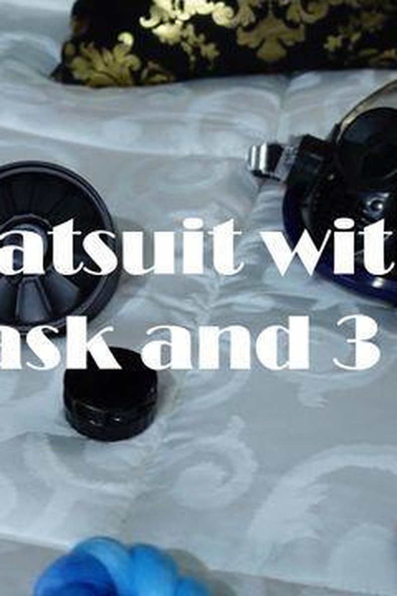Blue Catsuit With Gasmask And 3 Filters - Screenshot 1 of 4 - Aoi Kamogawa