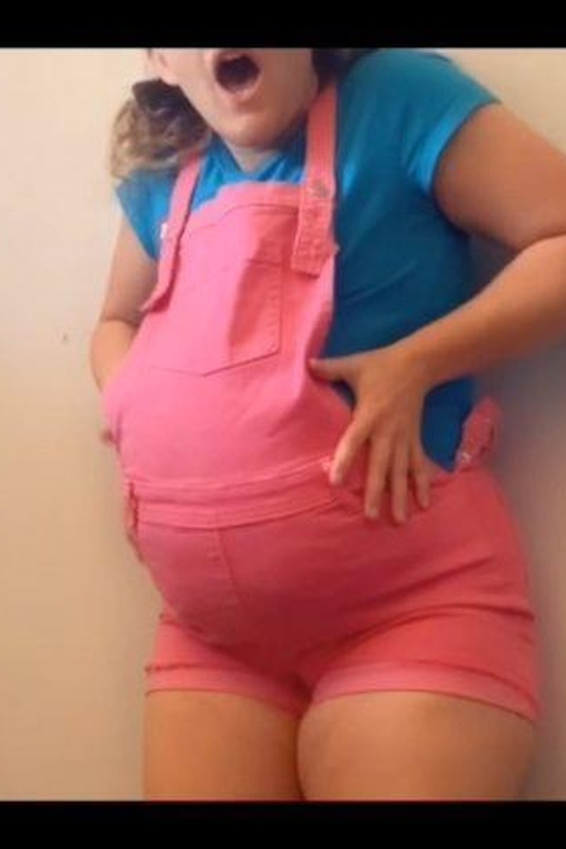 Pretend Pregnant Madeline Rapid Expansion/Egg Lay - Screenshot 1 of 4 - Belly Fetish