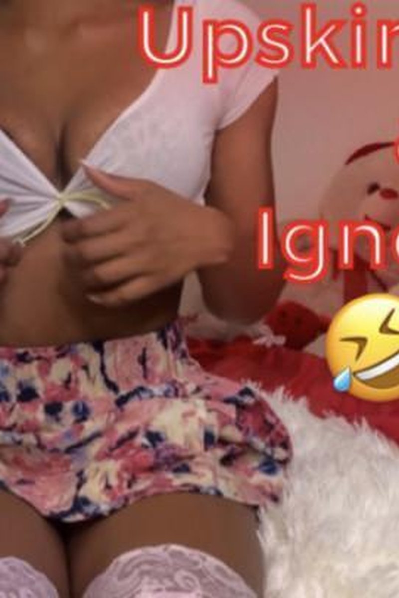 Upskirt POV Tease & Ignored By Ebony Goddess - Screenshot 1 of 4 - Ass Fetish