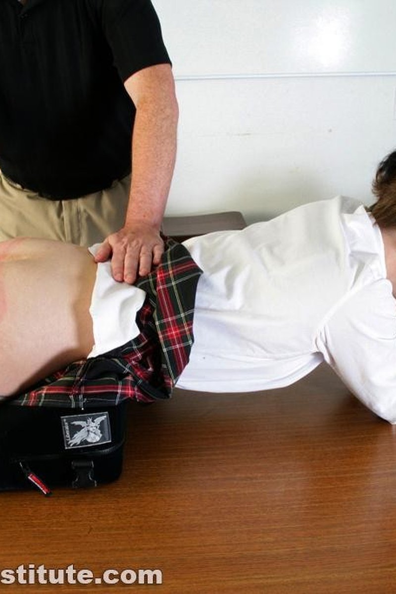 Devon Punished By the Dean (Part 2 of 2) - Screenshot 1 of 4 - Lying Down