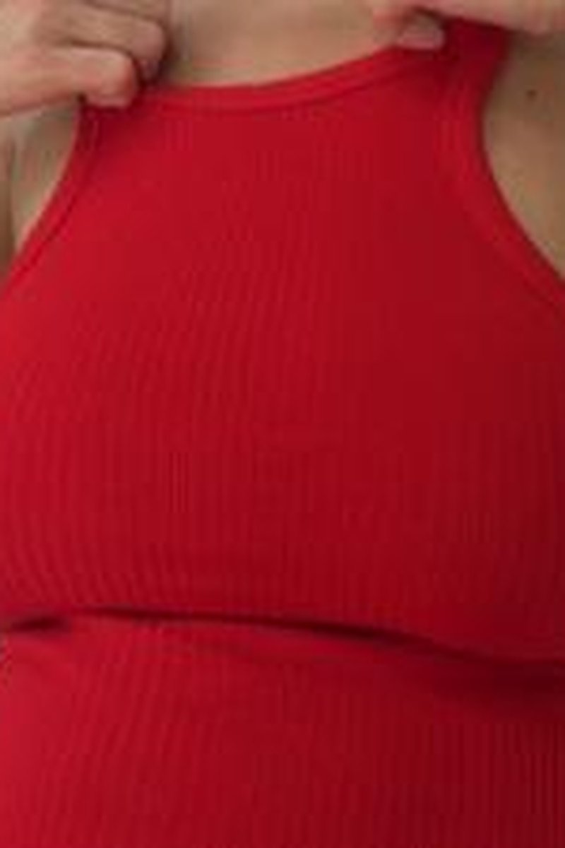 26. A MILF In Red Shows Off Her Big, Sagging Breasts - Screenshot 1 of 4 - Big Tits