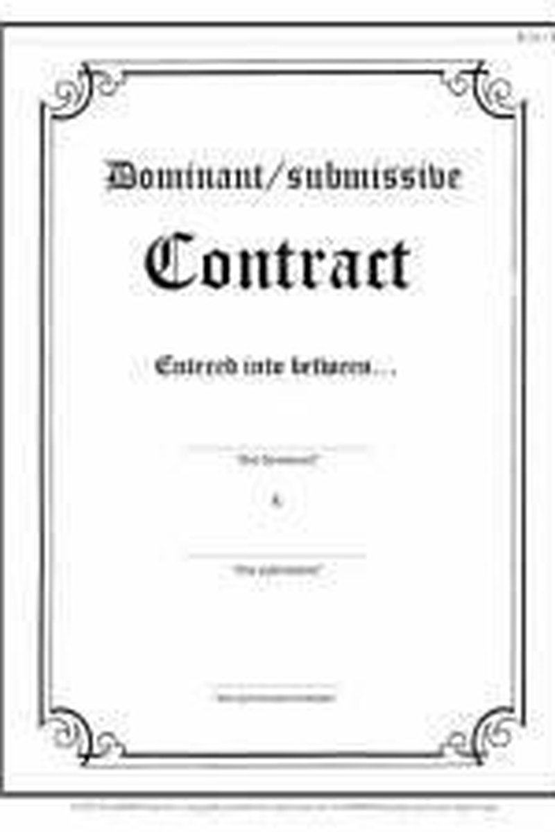 Dom Sub Contract - Screenshot 1 of 4 - Alpha Male