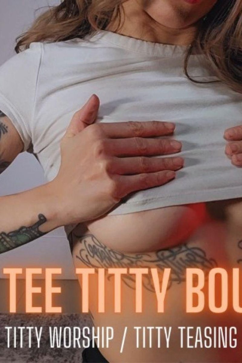 White Tee Titty Bouncing - Screenshot 1 of 4 - Bouncing Tits