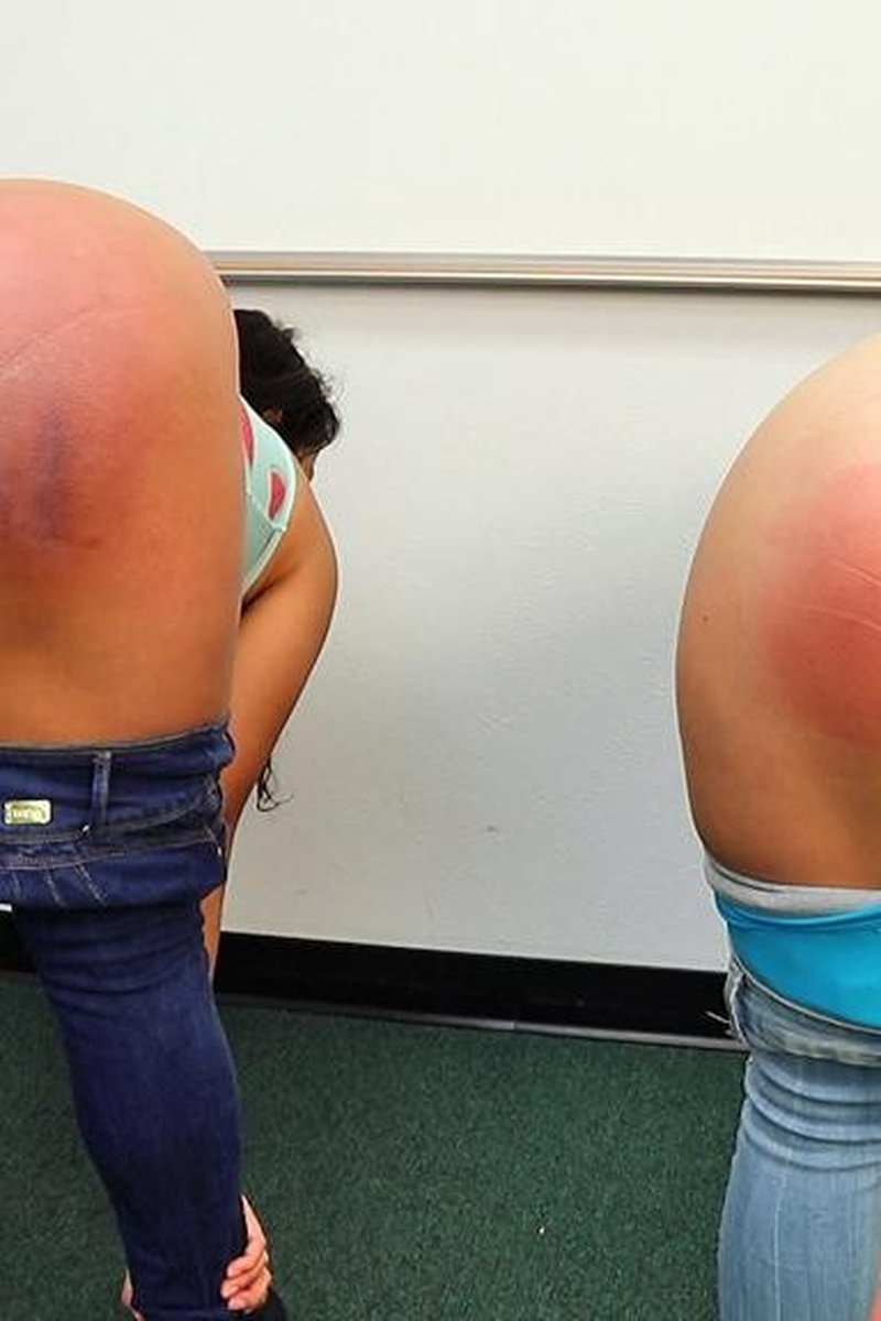 Paddled for Disrupting Class (Part 2 of 2) - Screenshot 1 of 4 - Bent Over