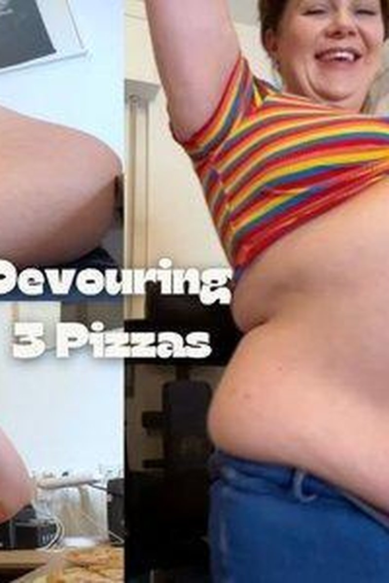 Extreme Stuffing: Devouring 3 Pizzas - Screenshot 1 of 4 - BBW