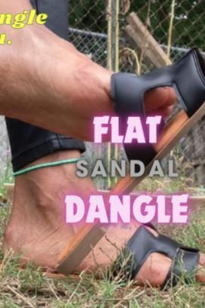 Flat Sandal Dangle - Screenshot 1 of 4 - Foot Fetish
