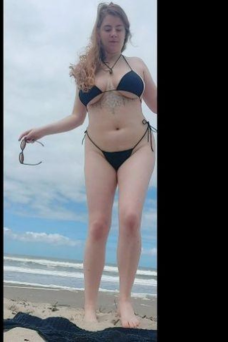 Brazilian Bikini Babe Tease On The Beach - Screenshot 1 of 4 - Beach