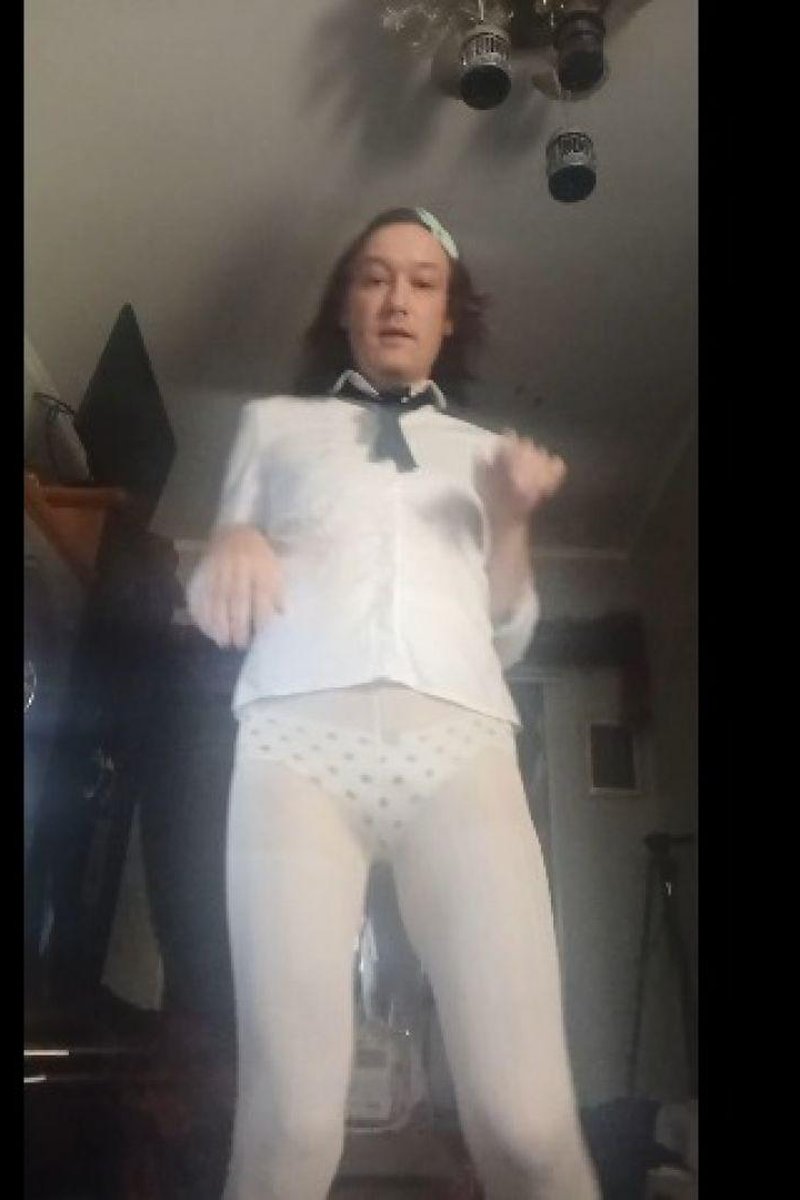In White And Polka Dot Panties - Screenshot 1 of 4 - Cumshot