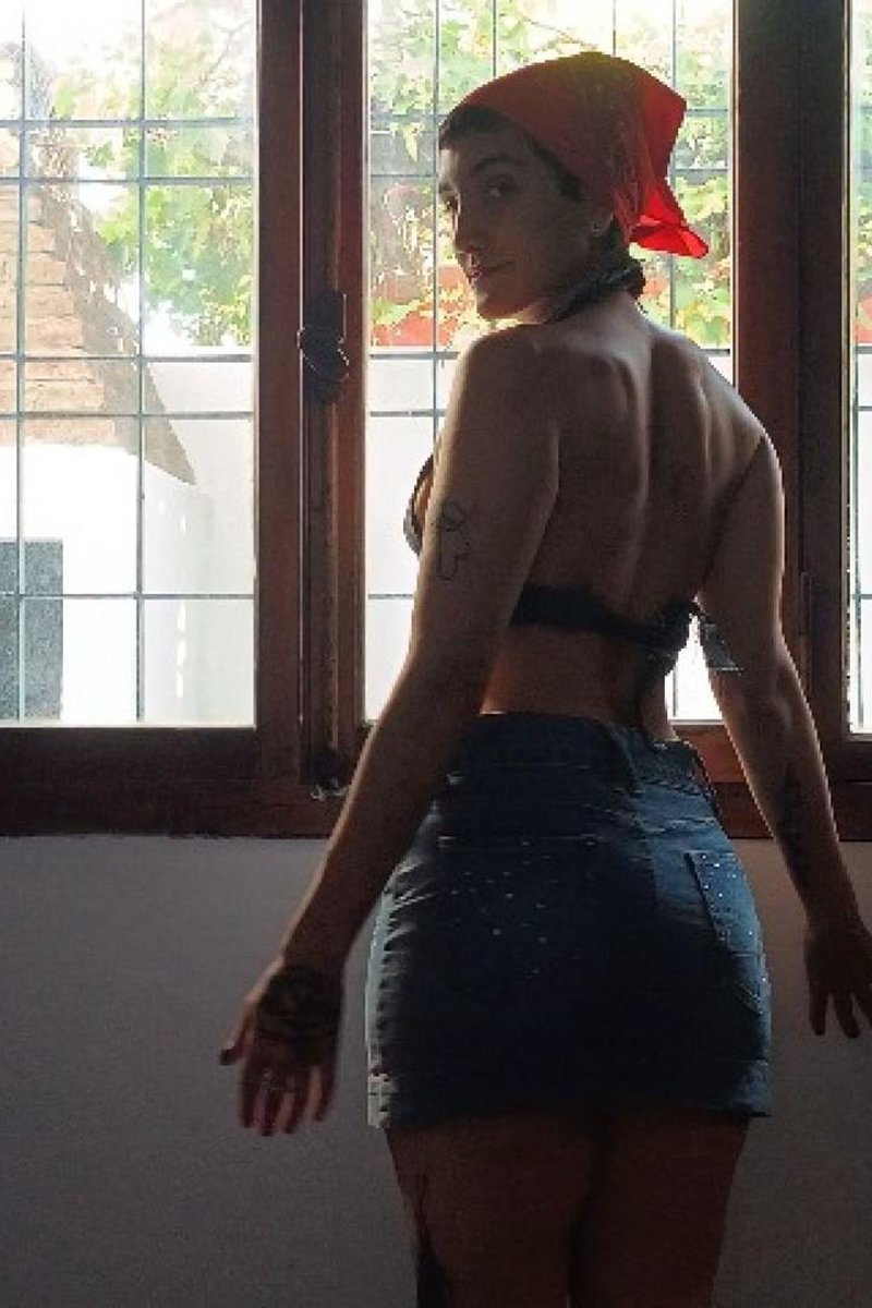 Trying On Denim Skirts - Screenshot 1 of 4 - Babes