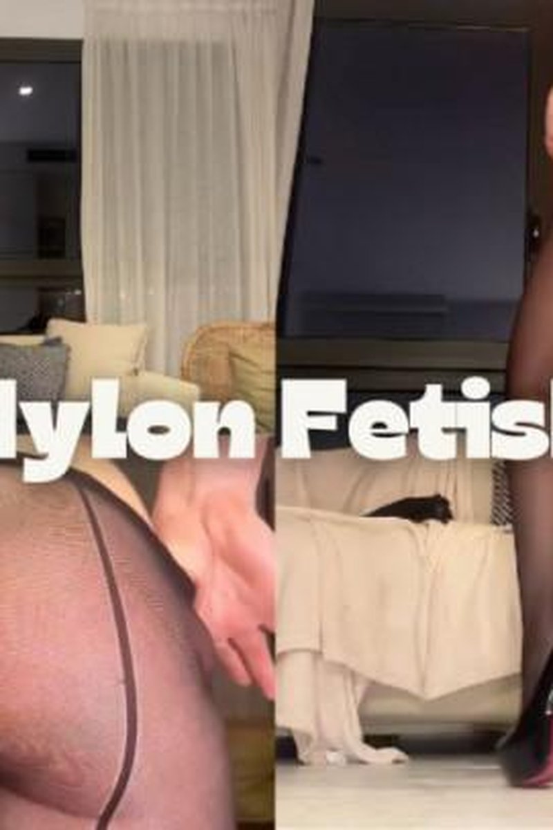 Long Legs In Nylon & Sensual Milk Play - Screenshot 1 of 4 - Hairy Pussy