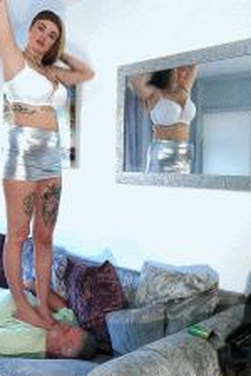 Barefoot Couch Trample - Screenshot 1 of 4 - Foot Fetish