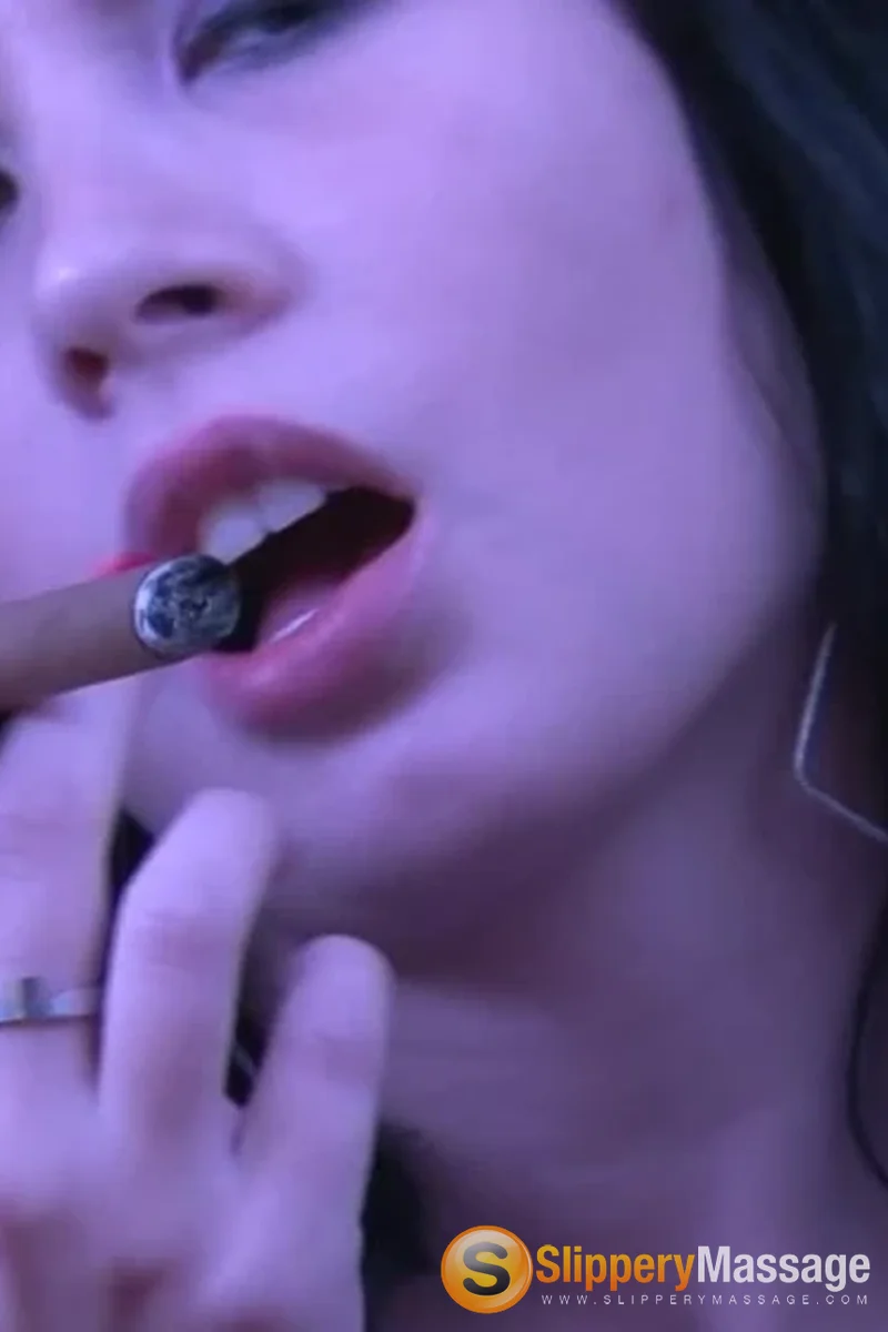 Barbora First Cigar - Screenshot 1 of 4 - Barbora P Smoking