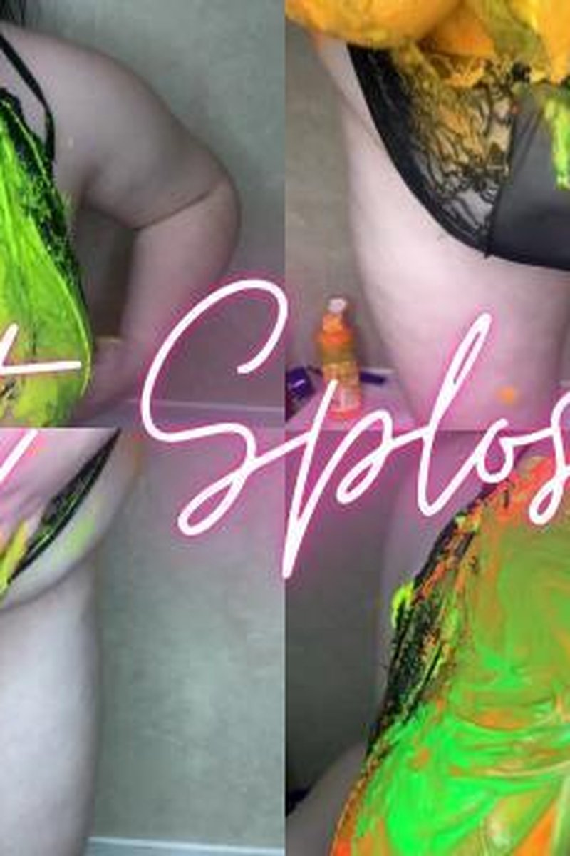 Paint Sploshing In The Bath! - Screenshot 1 of 4 - BBW