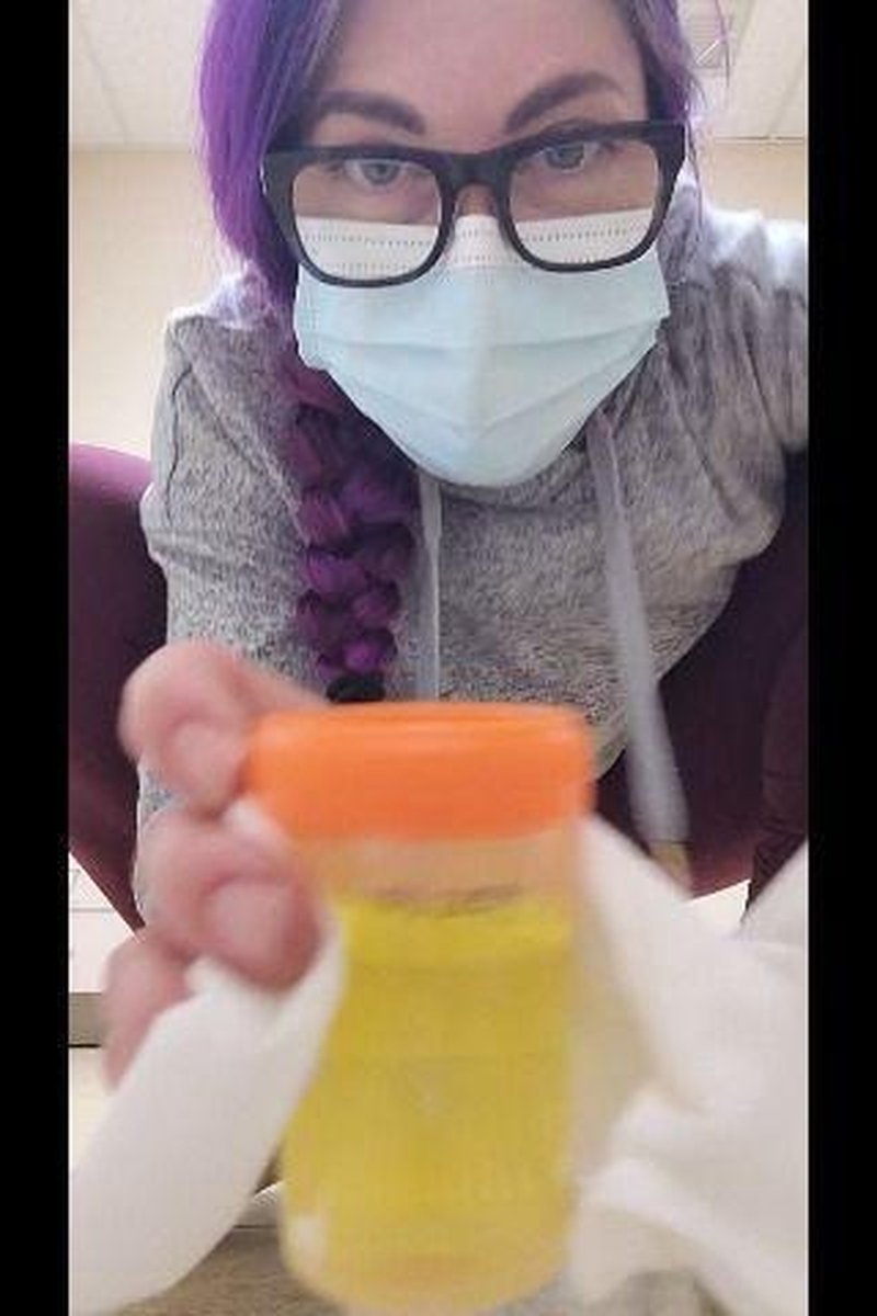 Urine Sample Collection - Screenshot 1 of 4 - Bathroom