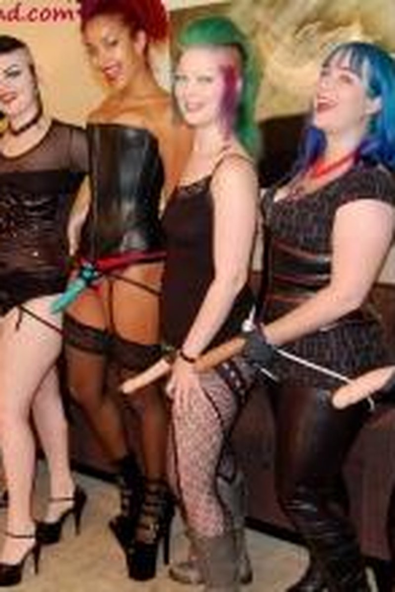 Up For Whatever Sissy Punishment Strap-On Gangbang - Screenshot 1 of 4 - Alice In Bondage Land