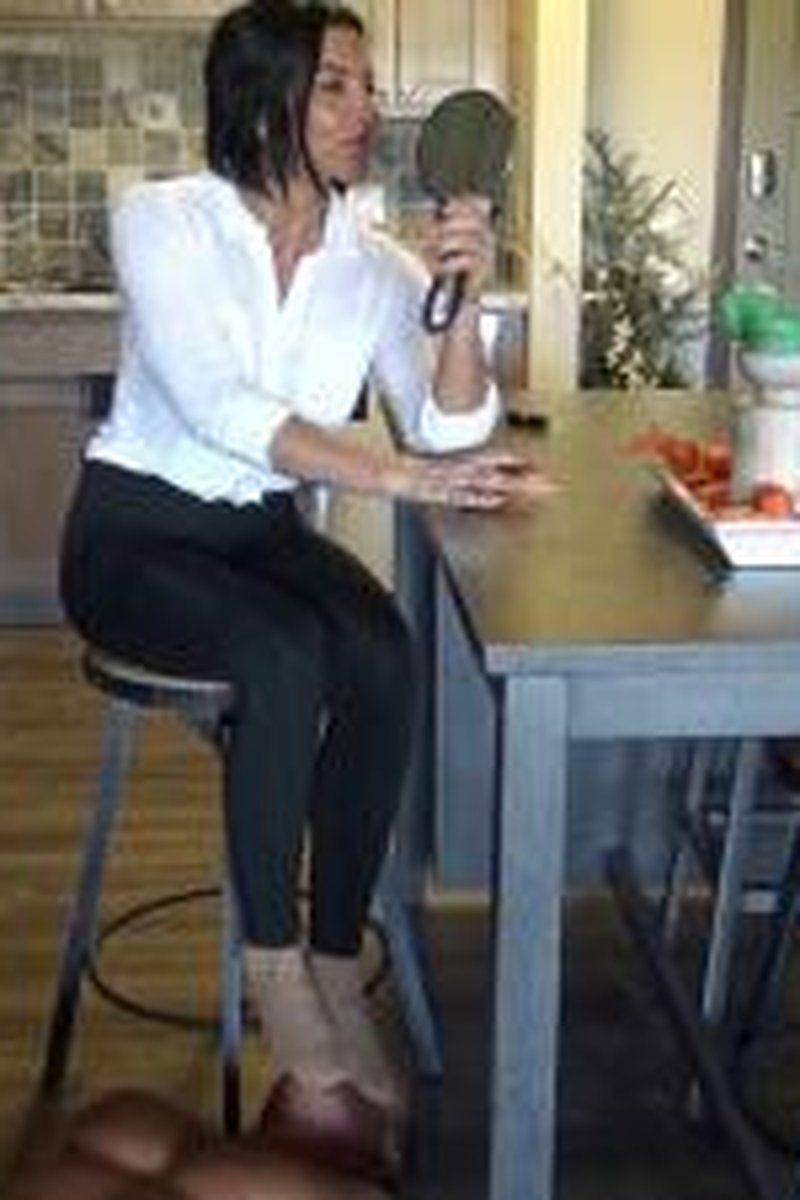 Nylon Foot Stool! - Screenshot 1 of 4 - Domination