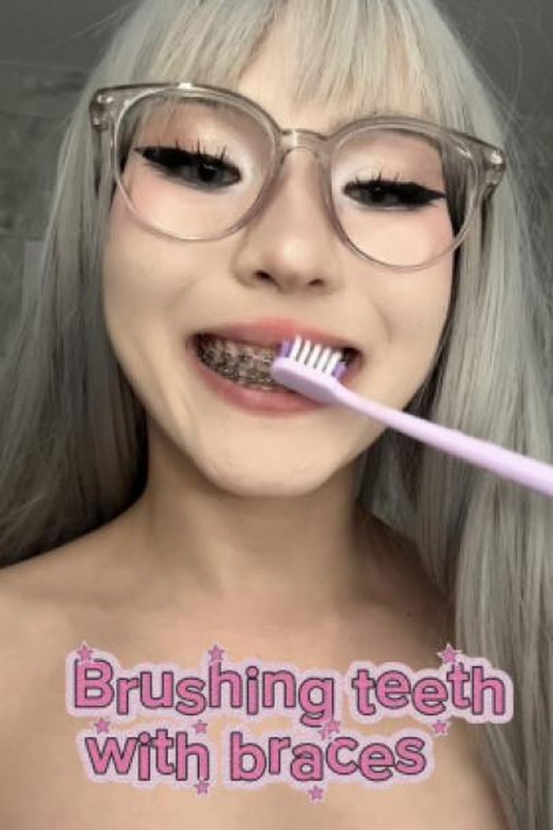 Nerdy Asian Cleans Her Braces - Screenshot 1 of 4 - Asian