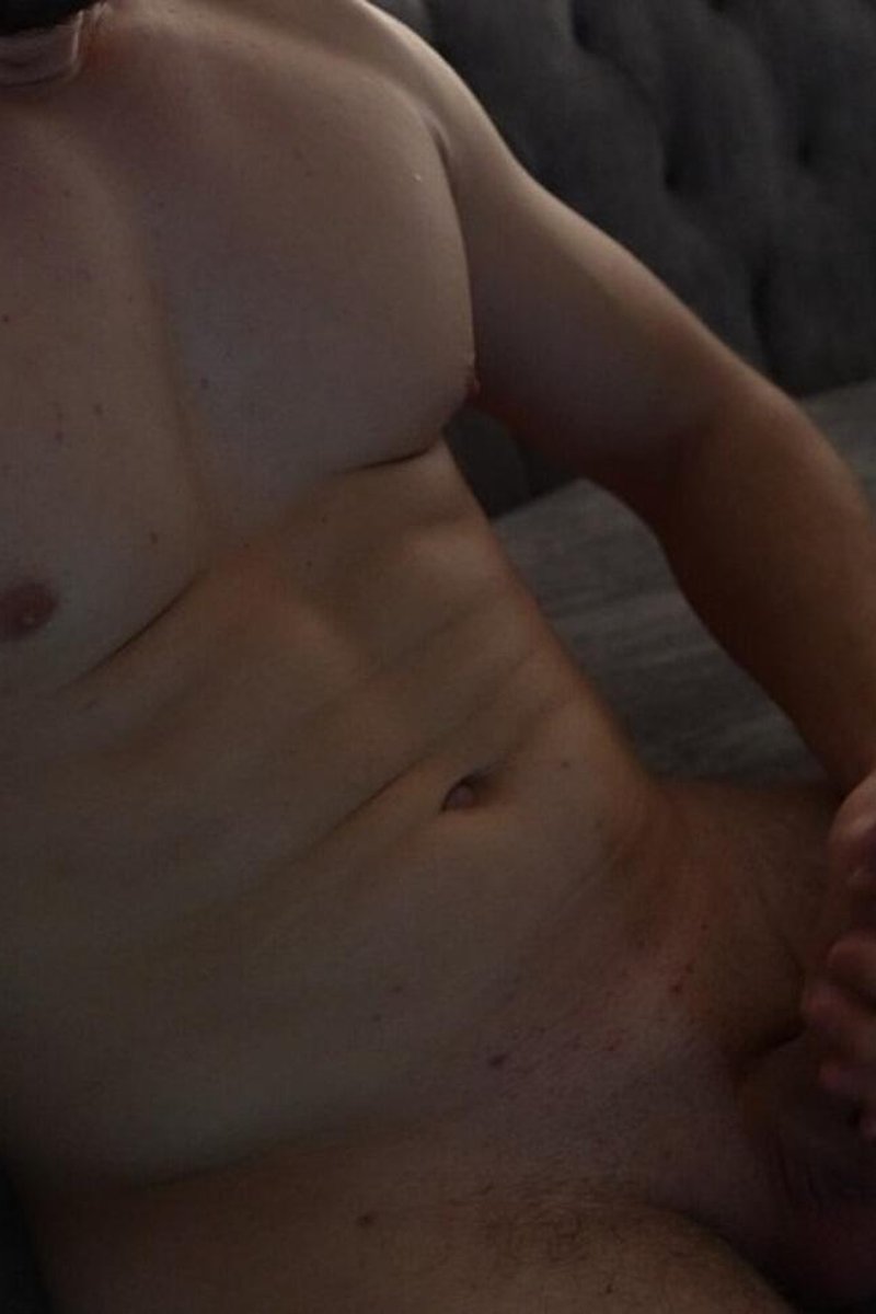 Muscular Guy Masturbates And Gets An Orgasm While Sitting On The Couch (Video Without Blurring) - Screenshot 1 of 4 - Amateur