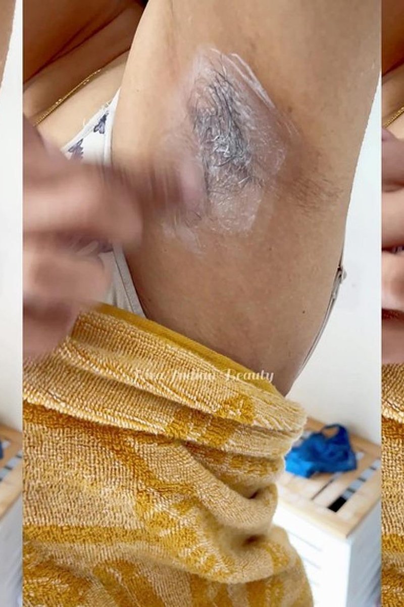 TP-hiraindianbeauty-for-armpit-fetish-lovers-applying-lotion-on-hairy-armpit-hira-indian-beauty