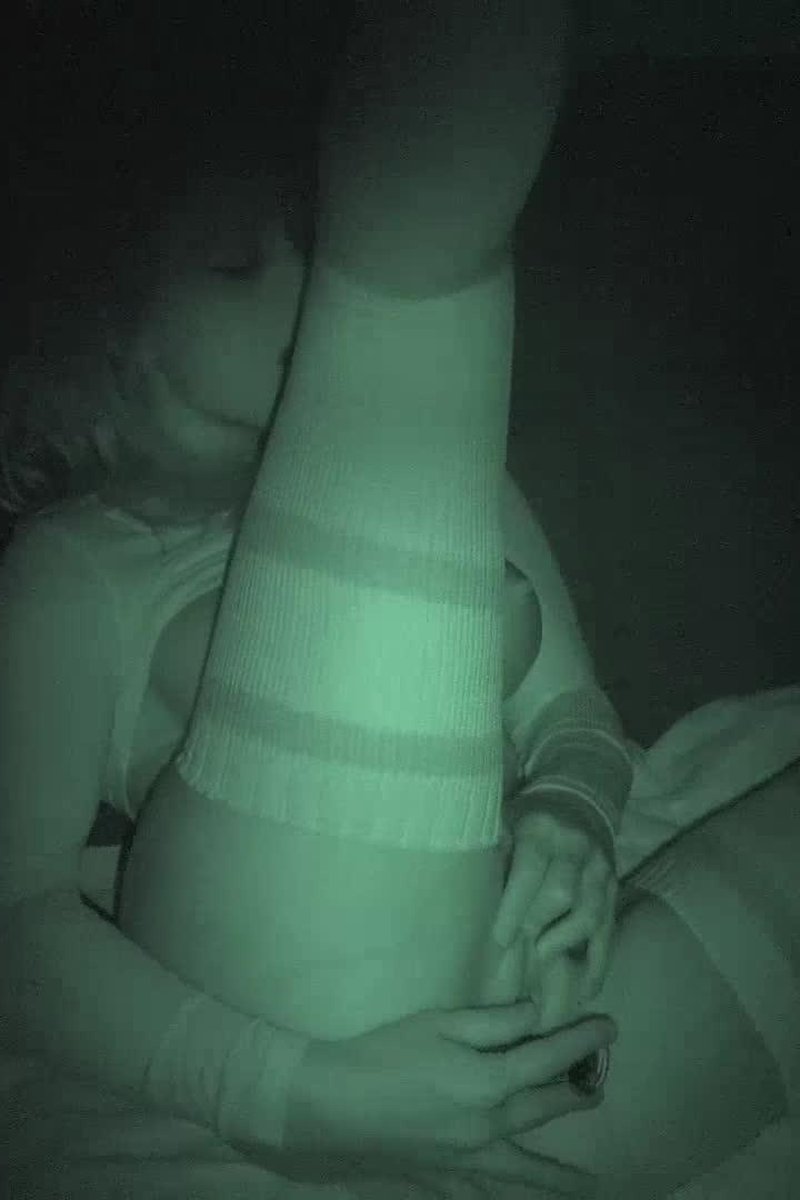 Night Vision Outdoor Dildo Cum - Screenshot 1 of 4 - Masturbation