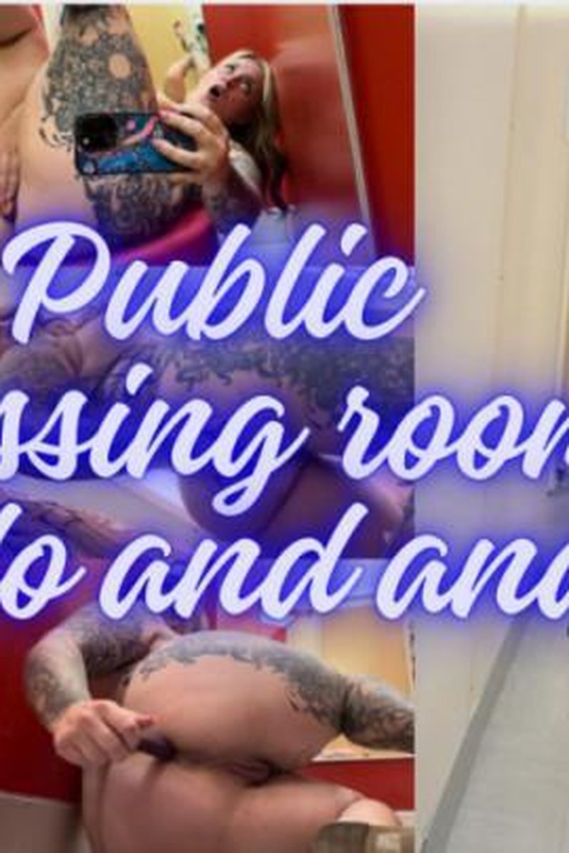 Public Dressing Room: Dildo Fucking And Butt Plug Play - Screenshot 1 of 4 - Big Ass