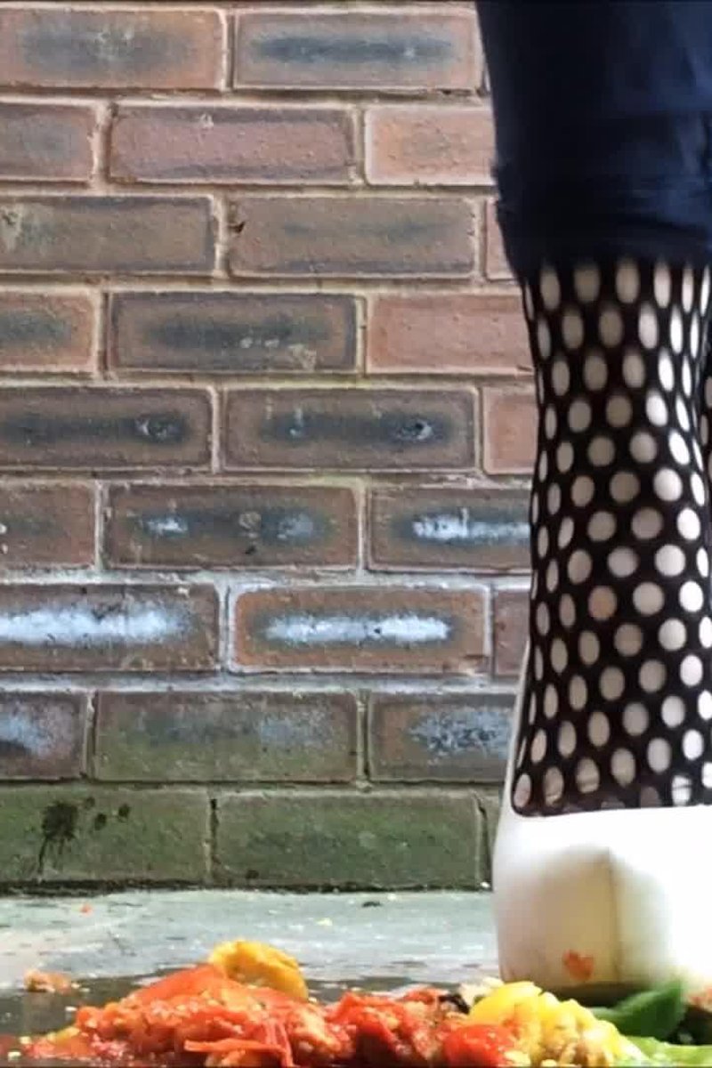 Crush Splosh Food Heels Fishnets Fetish - Screenshot 1 of 4 - Boots