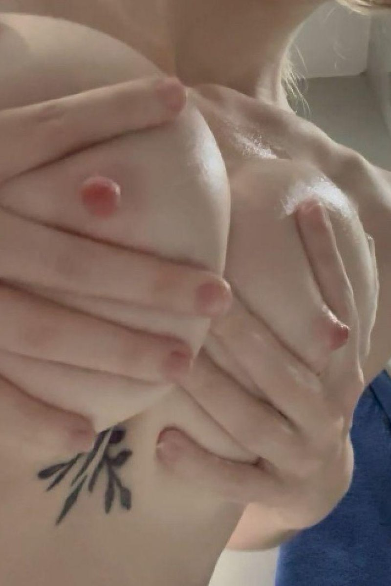 Squeezing + Bouncing Perfect Soapy Tits - Screenshot 1 of 4 - Big Tits