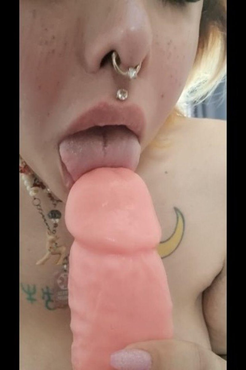 Sucking On My 8 Inch Dildo - Screenshot 1 of 4 - B Js